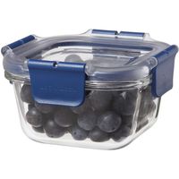 ベストコ ふた付き 耐熱ガラス 保存容器 スクエア 300ml ロック&ロック トップクラス LBG205 4975970254172 1個