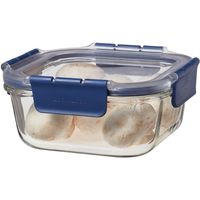 ベストコ ふた付き 耐熱ガラス 保存容器 スクエア 750ml ロック&ロック トップクラス LBG224 4975970254196 1個