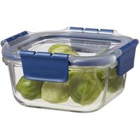 ベストコ ふた付き 耐熱ガラス 保存容器 スクエア 500ml ロック&ロック トップクラス LBG214 4975970254189 1個