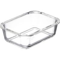 ベストコ ふた付き 耐熱ガラス 保存容器 長方形 630ml ロック&ロック トップクラス LBG428 4975970254219 1個