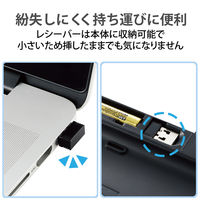 ワイヤレスキーボード 無線 静音 テンキーレス コンパクト 抗菌 メンブレン TK-FDM115SKTBK エレコム 1個（直送品）