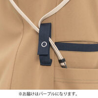 ナガイレーベン 女子スクラブ パープル EL AY-5557 1枚（直送品）