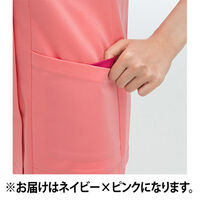 ナガイレーベン 女子スクラブ ネイビー+ピンク S RF-5087 1枚（直送品）