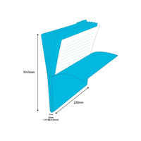 セキセイ 5インデックスフォルダー〈縦〉 CB ACT-915-14 1セット(10冊)