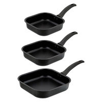 LIV PLUS フライパン 24cm IH ガス火対応 四角すぎる!フライパン ND-3633 1個（直送品）