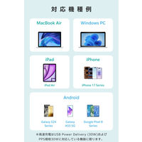 USB充電器 タイプC PD 33W USB-C×1 USB-A×1 小型 白 EC-AC11433WH エレコム 1個（直送品）