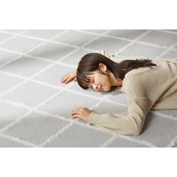 アイリスオーヤマ Ｈａｇａｓｈ はがして洗える Ｈａｇａｓｈ カバーベニワレン風 幅1850×奥行1850mm グレージュ 1枚（直送品）