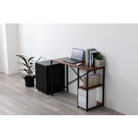 アスカ スチールワゴン ブラック STW01BK 1台（直送品）