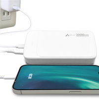 エアージェイ 【超安全+長寿命】リン酸鉄モバイルバッテリー エントリーモデルPD対応 MB-LS20000MK2 WH 1台（直送品）