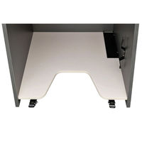 【車上渡し】アール・エフ・ヤマカワ シェル 演説台 2ヶ口コンセント付き 幅600×奥行570×高さ1097ｍｍ ホワイト 1台（直送品）