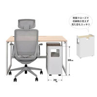 【車上渡し】アール・エフ・ヤマカワ スチール オープンワゴン3段 幅460×奥行290×高さ606ｍｍ ブラック 1台（直送品）