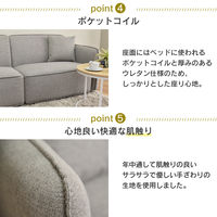 タマリビング クレール ソファ 3人掛 幅1970mm ピンク 1台（直送品）