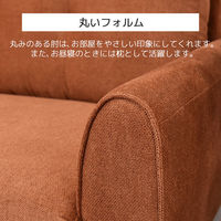 タマリビング リアン ソファ 3人掛 幅1700mm ダークグレー 1台（直送品）