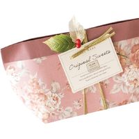 ヘッズ アンティークフラワー舟形ペーパーバッグ-1 60枚(20枚×3) AQF-B1P 1セット(60枚入)（直送品）