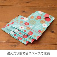 ヘッズ イージーフラワー和風ペーパートレイ-S/青緑 50枚(10枚×5) ESF-WABS 1セット(50枚入)（直送品）