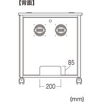 サンワサプライ 19インチマウントボックス( 12U D600) CP-502 1台（直送品）