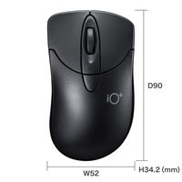 サンワサプライ 静音BluetoothブルーLEDマウス イオプラス(ブラック) MA-IPBBS303BK 1本