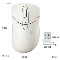 ワイヤレスマウス　無線　静音　3ボタン　小型サイズ　ブルーLED　MA-IPWBS302IV　サンワサプライ　1個（直送品）