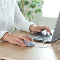 サンワサプライ 静音有線ブルーLEDマウス イオプラス(スカイブルー) MA-IPYBS301BL 1個