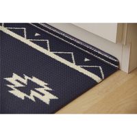 イケヒコ PVC アルジェ キッチンマット 約450×1200mm ネイビー 1300230190601 1枚（直送品）