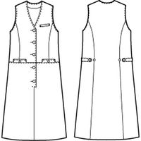 チクマ ジャンパースカート AR6800-2-L（直送品）