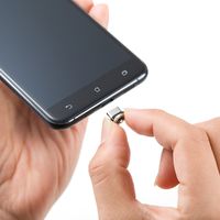 サンワダイレクト USB Type-c マグネット充電スタンド（microUSB対応・2A対応） 200-STN031 1個（直送品）