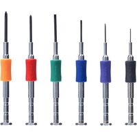 サンワダイレクト 精密ドライバーセット（6in1・ゴム製グリップ） 800-TK040 1台（直送品）