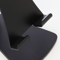 サンワダイレクト iPad・タブレットPCアルミスタンド（縦置・横置き対応・ブラック） 200-STN005BK 1個（直送品）