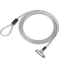 サンワダイレクト ノーブルロック対応セキュリティワイヤー（セキュリティワイヤー・Nobleロック・盗難防止・シリンダ錠・ワイヤー長2m） 1個（直送品）