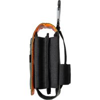 サンワダイレクト スマホ・iPhone収納ポーチ（カラビナ付・アルファデザイン・ダブルタイプ・モバイルバッテリーケース・デジカメ収納・カーキ） 1個（直送品）