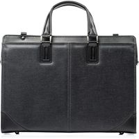 サンワダイレクト ダレスバッグ（ビジネスバッグ・日本製・ショルダーベルト付属・2WAY・デニム使用・鍵付・ブラック） 200-BAG145BK 1個（直送品）