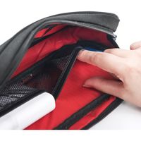 サンワダイレクト トラベルポーチ（ACアダプタ収納ポーチ・出張/旅行向け・細長タイプ・小物ケース・ブラック） 200-BAGIN010BK 1個（直送品）