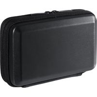 サンワダイレクト トラベルポーチ(充電器ポーチ・ハードタイプ・PC周辺小物整理・収納ポーチ用・ブラック) 200-BAGIN007BK 1個（直送品）