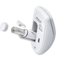 サンワダイレクト ワイヤレスマウス（防水・防塵・IP68・抗菌・静音・IRセンサー・1600カウント） 400-MA113W 1個（直送品）