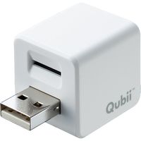 サンワダイレクト iPhoneカードリーダー（iPhone・バックアップ・microSD・Qubii・充電・カードリーダー） 1個（直送品）