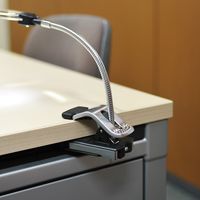 サンワダイレクト スタンドルーペ(拡大鏡・LEDライト付・クリップ対応・レンズ径11cm) 400-LPE014 1個（直送品）