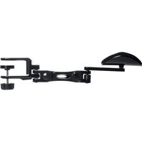 サンワダイレクト エルゴノミクスアームレスト（アームレスト・エルゴノミクス・クランプ式・ブラック） 200-TOK011BK 1個（直送品）