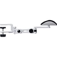 サンワダイレクト エルゴノミクスアームレスト（アームレスト・エルゴノミクス・クランプ式・ホワイト） 200-TOK011W 1個（直送品）