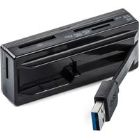 サンワダイレクト メモリーカードケース付きカードリーダー 400-ADR316BK 1個（直送品）