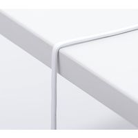 サンワダイレクト ライトニングケーブル（Apple MFi認証品・フラットケーブル・充電・同期・Lightning・2m・ホワイト） 1本（直送品）