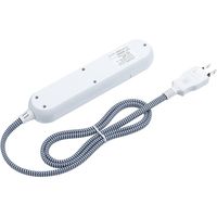 サンワダイレクト 電源タップ（USB充電・最大3.9A・おしゃれコード採用・ファブリック こたつコード使用・1m・ダークブルー） 1個（直送品）