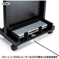 サンワサプライ サイネージ向けモニタスタンド セキュリティーボックス付 幅542×奥行500×高さ1240mm ブラック CR-LAST30 1個（直送品）