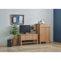 佐藤産業 KILIGS（キリグス） テレビボード 幅800×奥行410×高さ450mm ナチュラル KL45-80L NA 1台（直送品）