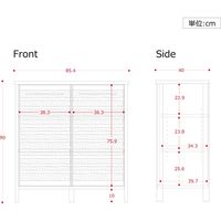 佐藤産業 LAFIKA（ラフィカ） キッチンキャビネット 幅854×奥行400×高さ900mm ナチュラル LF90-90C NA 1台（直送品）