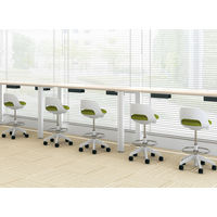 【組立設置込み】コクヨ ココット ロータイプ ナースチェア 背無し ホワイトシェル ホワイトベージュ ゴム単輪キャスター 1脚（直送品）