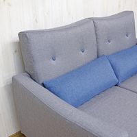 後藤家具物産 ソファ 2人掛け 背もたれ2段階調節 幅1250mm グレーSO-UP-GY 1台（直送品）