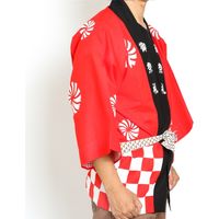 服部 祭市松はっぴ 大人用 Mサイズ tkr-a-M 1着