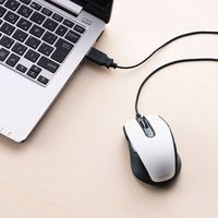 サンワサプライ 有線ブルーLEDマウス 5ボタン 左右対称 ホワイト MA-BL172W（直送品）