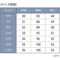 カーシーカシマ ベスト ブルーチェック 9号 ESV771-66_9 1着