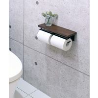 【アウトレット】【軒先渡し】【アウトレット】ヤマソロ シグノ スチールトイレットペーパーホルダー ブラウン 41-029 1個（直送品）